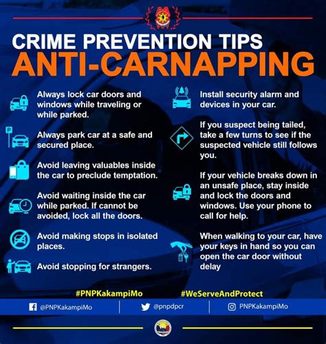 anti carnapping safety tips